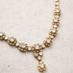 18kt Gold Polki Necklace With Earrings PKL18/2