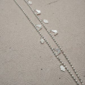 925 Minimal Beaded With Charm Anklets PYSS/758