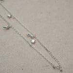 925 Silver Link Chain With Charm Anklets PYSS/756 925 Silver Link Chain With Charm Anklets PYSS/756