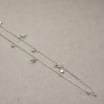 925 Silver Link Chain With Charm Anklets PYSS/756 925 Silver Link Chain With Charm Anklets PYSS/756