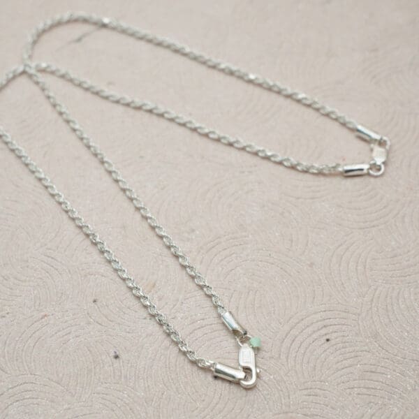 925 Silver Twisted Minimal Anklet PYSS/726