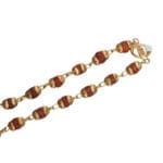18Kt Gold Cap Rudraksha 5 Mukhi Mala
