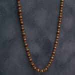 18Kt Gold Cap Rudraksha 5 Mukhi Mala