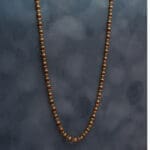 18Kt Gold Cap Rudraksha 5 Mukhi Mala