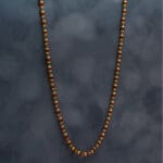 18Kt Gold Cap Rudraksha 5 Mukhi Mala