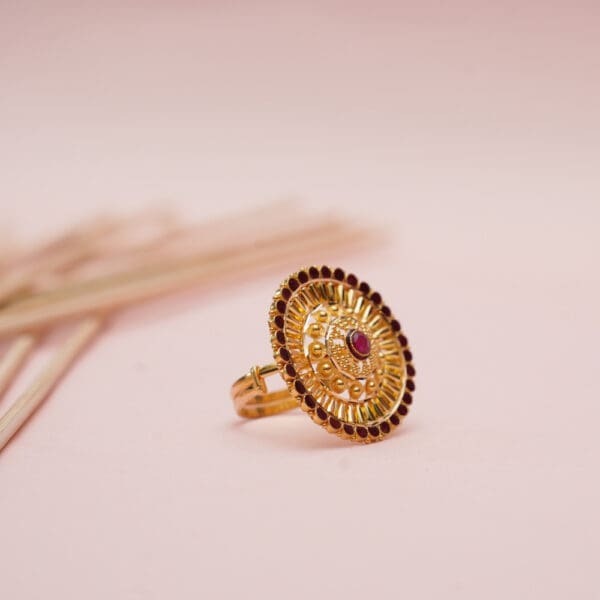22Kt Yellow Gold Lightweigted Ring RL22/2192