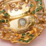 22kt Yellow Gold Ring With Green Stones RL22/1960 22kt Yellow Gold Ring With Green Stones RL22/1960