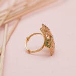 22kt Yellow Gold Ring With Green Stones RL22/1960 22kt Yellow Gold Ring With Green Stones RL22/1960