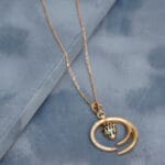 18Kt Yellow Gold Snake pendant With Chain CN18/1754
