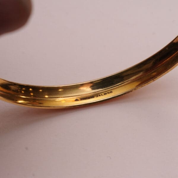22Kt Yellow Gold Bangle Kara For Him BG22/173