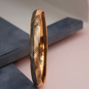 22Kt Yellow Gold Bangle Kara For Him BG22/173