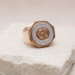 18kt Rose Gold Men's OM Ring RG18/320 18kt Rose Gold Men's OM Ring RG18/320