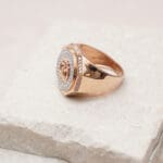 18kt Rose Gold Men's OM Ring RG18/320 18kt Rose Gold Men's OM Ring RG18/320