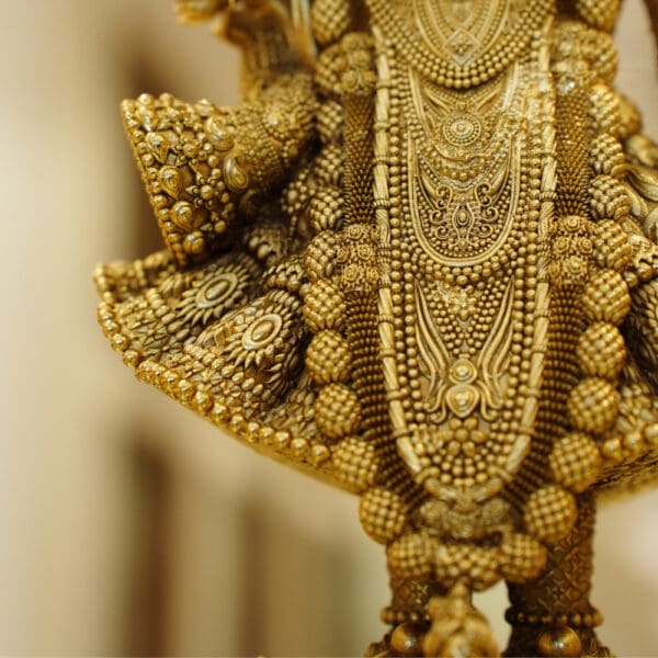 Gold Plated 925 Silver Shree Nath Ji Statue SI925/1