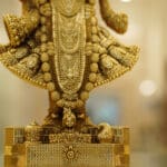 Gold Plated 925 Silver Shree Nath Ji Statue SI925/1