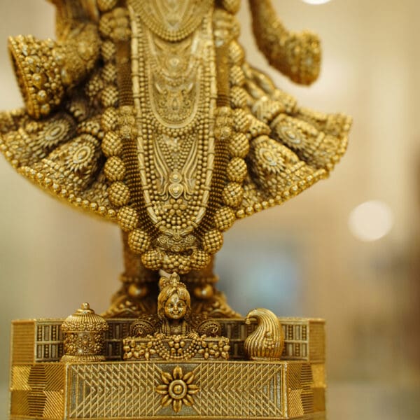 Gold Plated 925 Silver Shree Nath Ji Statue SI925/1