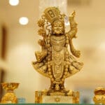 Gold Plated 925 Silver Shree Nath Ji Statue SI925/1
