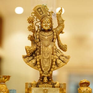 Gold Plated 925 Silver Shree Nath Ji Statue SI925/1 Gold Plated 925 Silver Shree Nath Ji Statue SI925/1