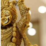 Gold Plated 925 Silver Shree Nath Ji Statue SI925/1