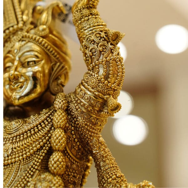 Gold Plated 925 Silver Shree Nath Ji Statue SI925/1