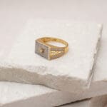 18Kt Yellow Gold Men's Ring RG18/99