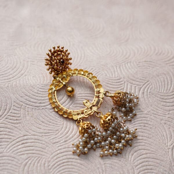 22Kt Gold Hoop Jhumka CB22/4