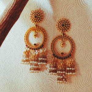 22Kt Gold Hoop Jhumka CB22/4 22Kt Gold Hoop Jhumka CB22/4