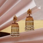 22kt Gold Pearl Jhumka JH22/154 22kt Gold Pearl Jhumka JH22/154
