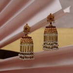 22kt Gold Pearl Jhumka JH22/154 22kt Gold Pearl Jhumka JH22/154