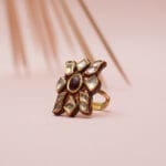 22Kt Gold Kundan Adjustable Ring RL22/226 22Kt Gold Kundan Adjustable Ring RL22/226