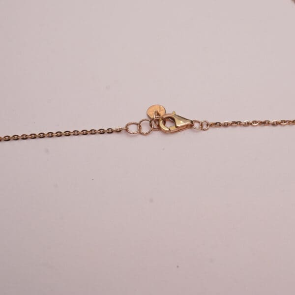 18Kt Gold Chain With CD Pendant CN18/1809