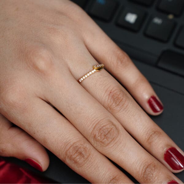 22Kt Yellow Gold Lightweighted Ring RL22/2411