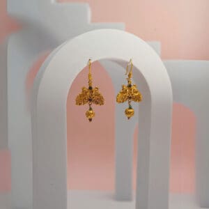 22Kt Gold Peacock Earrings For Her ER22/601