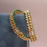 18Kt Gold Kunadan Pair Of Bangle / Kara KR18/176