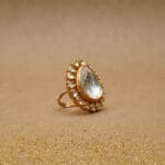 22Kt Gold Polki Adjustable Ring RL22/2319 22Kt Gold Polki Adjustable Ring RL22/2319