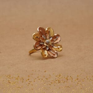 22Kt Yellow Gold Flower Ring RL22/1947