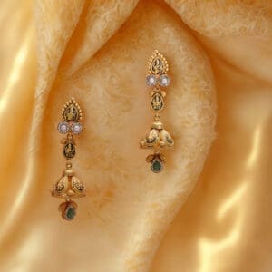 22Kt Yellwo Gold Antique Earrings ER22/1424