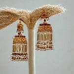 22kt Gold Pearl Jhumka JH22/154 22kt Gold Pearl Jhumka JH22/154