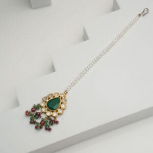 Kundan Polki 18kt Gold Mang Tika PKT18/3