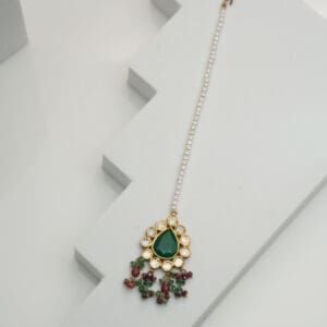 Kundan Polki 18kt Gold Mang Tika PKT18/3