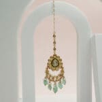 Polki Kundan 18Kt Gold Mang Tika PKT18/2