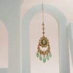 Polki Kundan 18Kt Gold Mang Tika PKT18/2