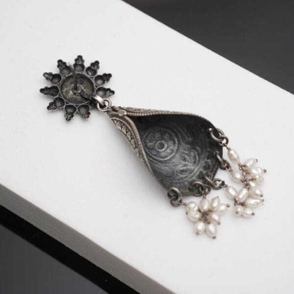 925 Silver Oxidised Earrings ERSS/127