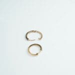 18Kt Gold Diamond Hoops Earrings DBI/67