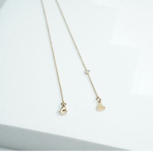 14Kt Gold Diamond Chain WIth Charms DCN14/42