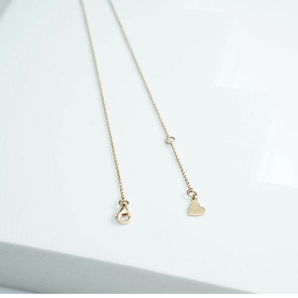 14Kt Gold Diamond Chain WIth Charms DCN14/42