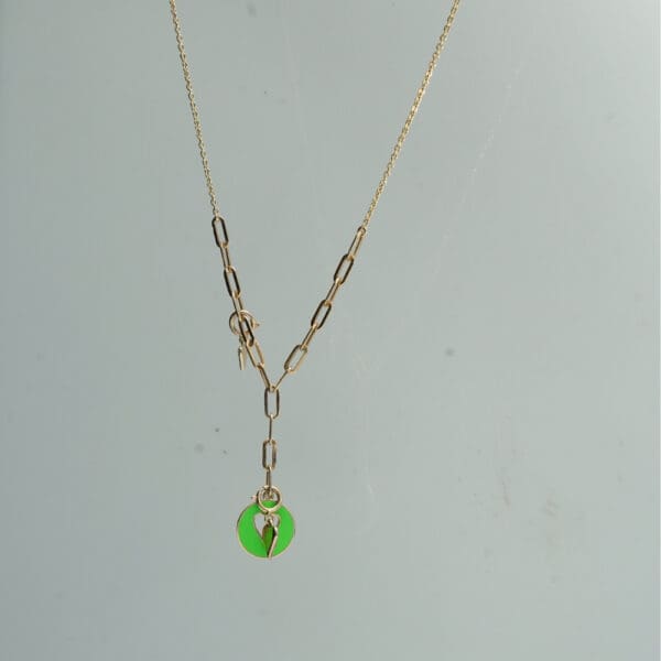 14Kt Gold Diamond Chain WIth Charms DCN14/42
