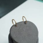 18Kt Gold Diamond Hoops Earrings DBI/67