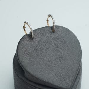 18Kt Gold Diamond Hoops Earrings DBI/67