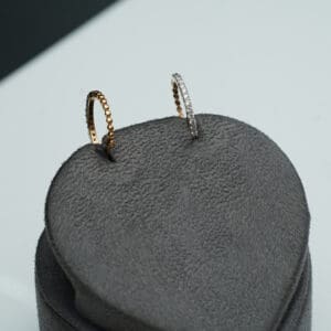 18Kt Gold Diamond Hoops Earrings DBI/67